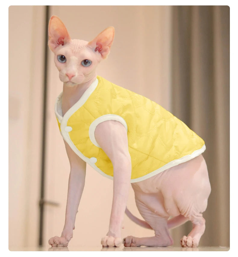 Warme Winterweste für Katzen und kleine Hunde – wasserabweisend, weich gefüttert, ideal für kalte Tage