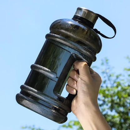 2L Sports Water Bottle - Large Drinking Bottle with Handle for Gym &amp; Training