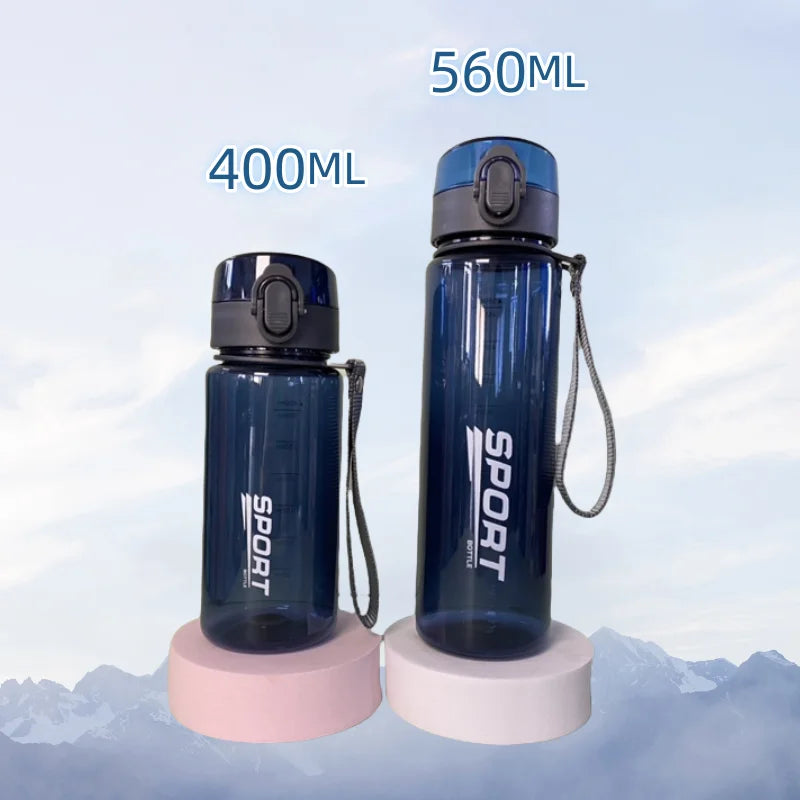 BPA-free sports water bottle 400ml/560ml – Leakproof for hiking, fitness &amp; outdoor activities