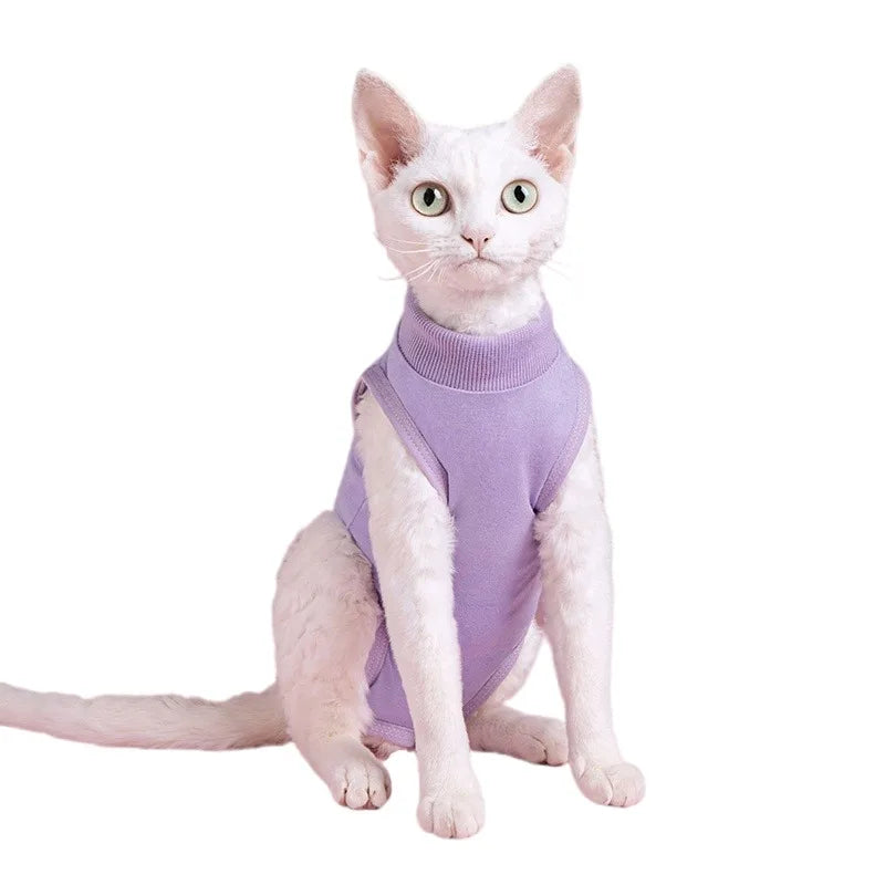 Anti-Leck-Erholungsanzug für Katzen – Atmungsaktiver OP-Body zur Genesung nach Operationen und Sterilisation