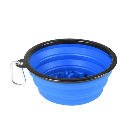 Comedero/botella de agua para perros de 1 l: plegable y portátil para llevar.