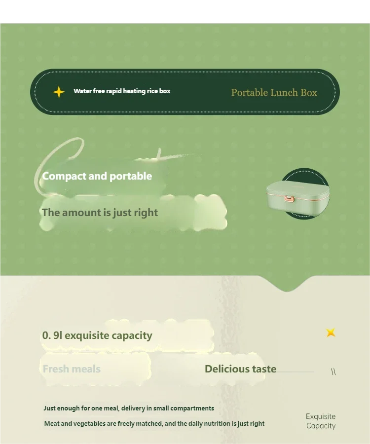 Electric stainless steel lunchbox - insulated food container for office &amp; on the go