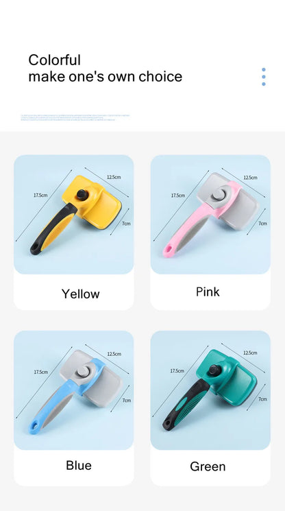 Selbstreinigende Haustierbürste – Edelstahlpflegebürste für Hunde & Katzen