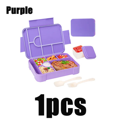 Fiambrera Bento de 1330 ml - A prueba de fugas con compartimentos para la oficina y la escuela