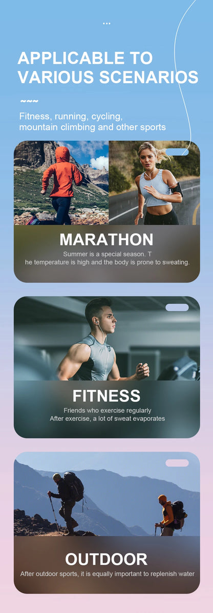 Botella plegable deportiva de TPU de 250 ml/500 ml - Ultraligera para correr, maratones y actividades al aire libre - 8 colores