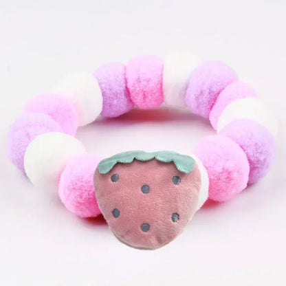 Dog Accessories Hair Ball Pet Collar Dog Necklace Cat Bib Cute Ball Pet Neckerchief for Photography Pet Collar Puppy Scarf