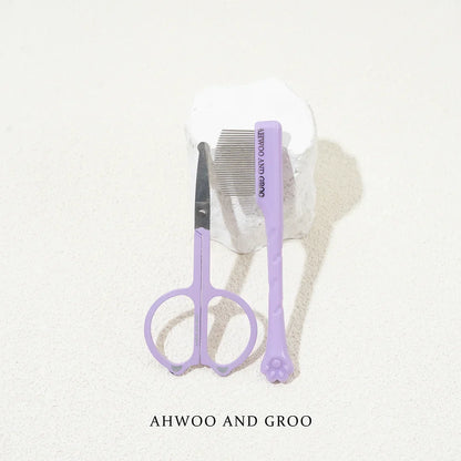Haustier-Pflegeset 4-teilig - Kamm, Zahnbürste, Schere, Nagelknipser für Hunde & Katzen