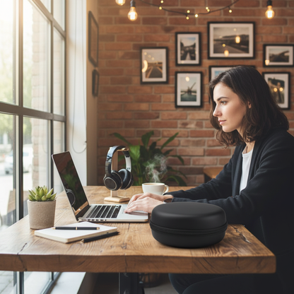 Digital Nomad im Café