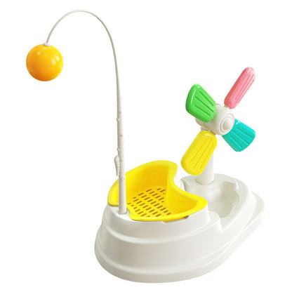 Cat toy with windmill &amp; catnip