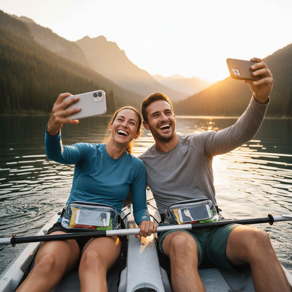 Paar beim Kajakfahren