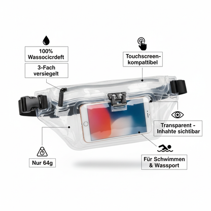 Produktinfo transparente Bauchtasche